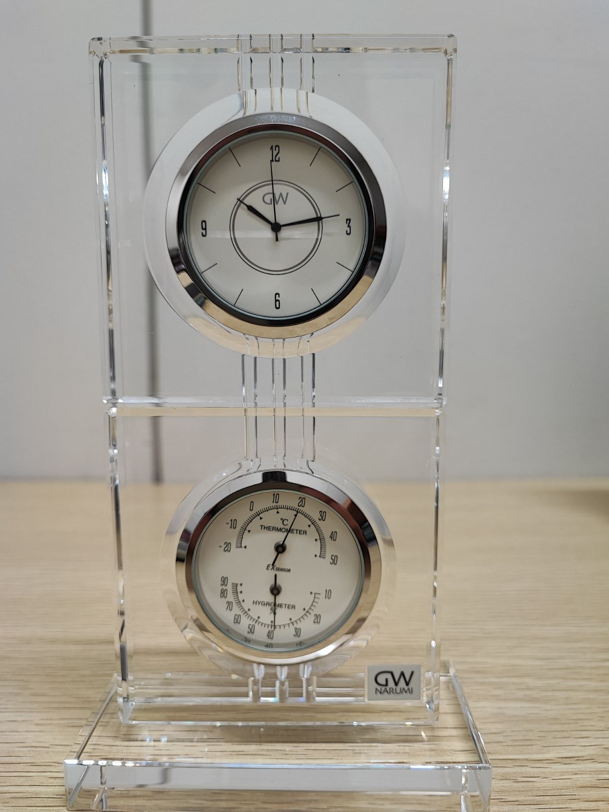 NARUMI(ナルミ) グラスワークス エコロ サーモクロック(D) DW1000