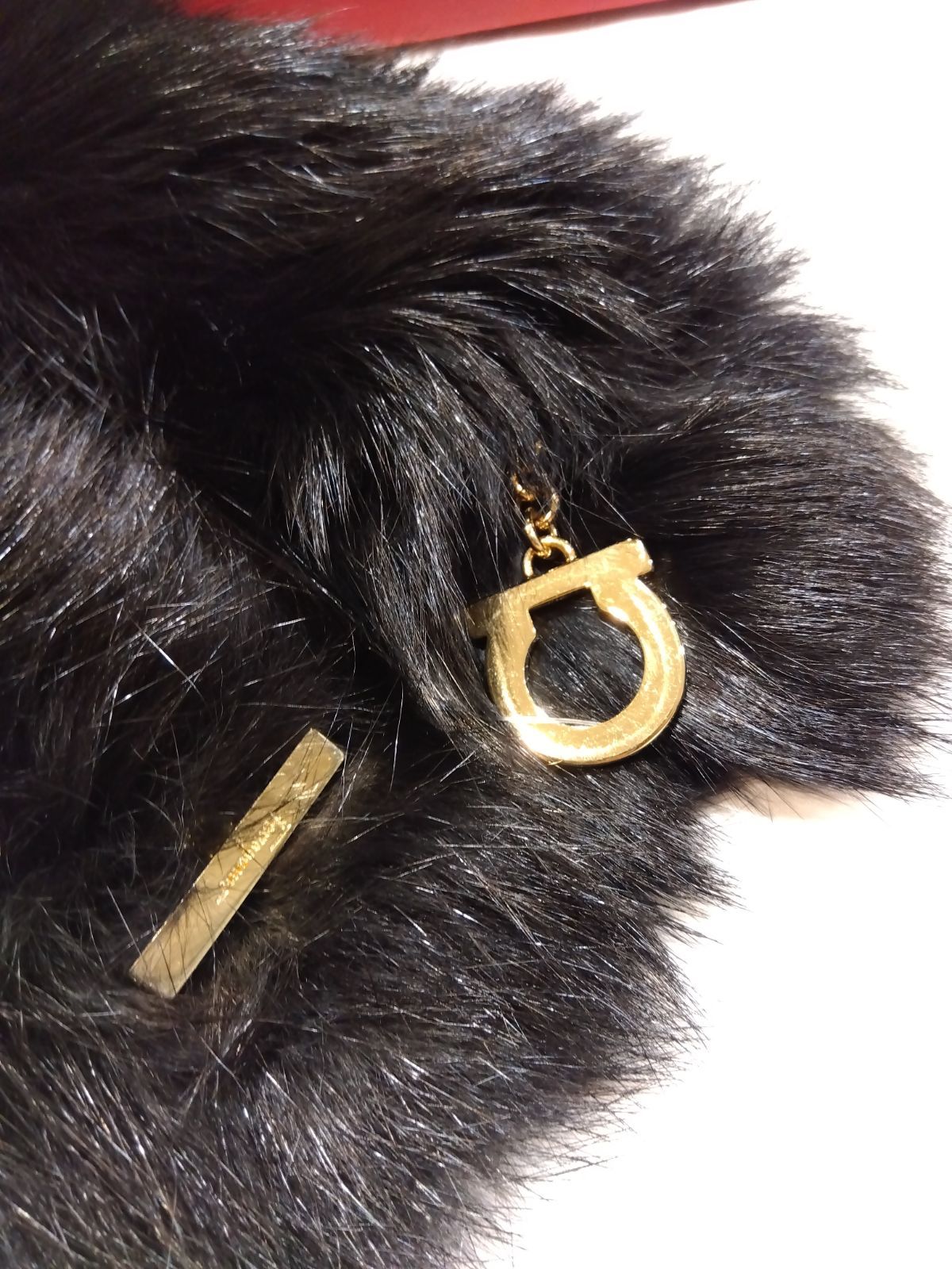 M08 Ferragamo フェラガモ フォックス ファー マフラー ティペット