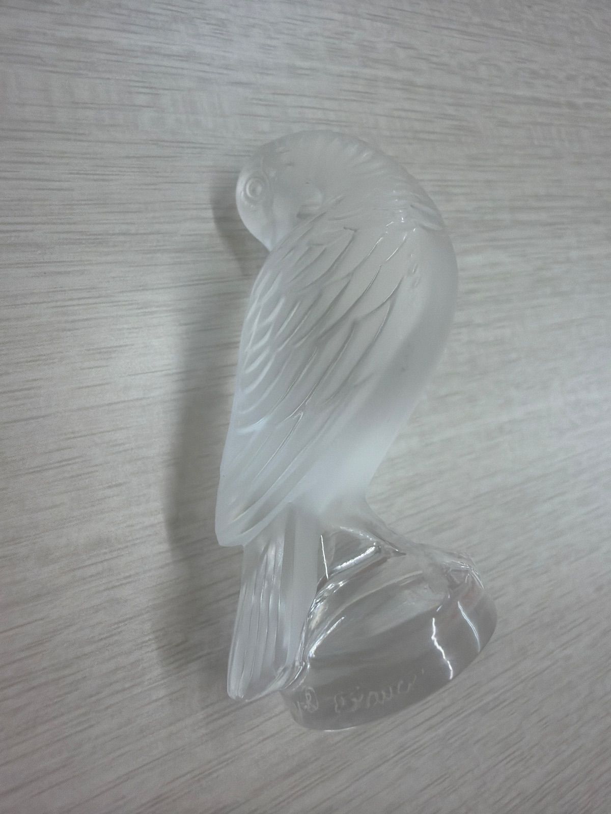 ラリック 鳥 置物 ペーパーウェイト