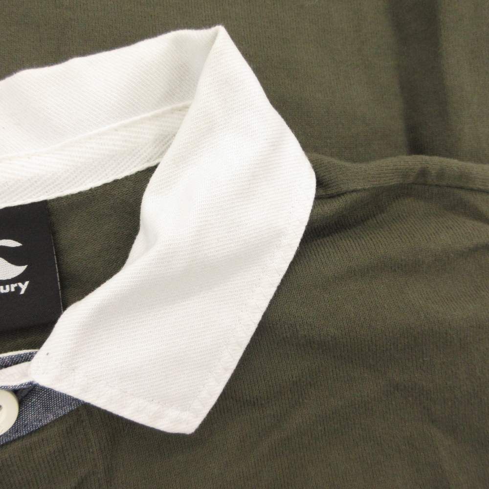 カンタベリー CANTERBURY L/S RUGGER SHIRT ラガーシャツ ロンT 長袖 M
