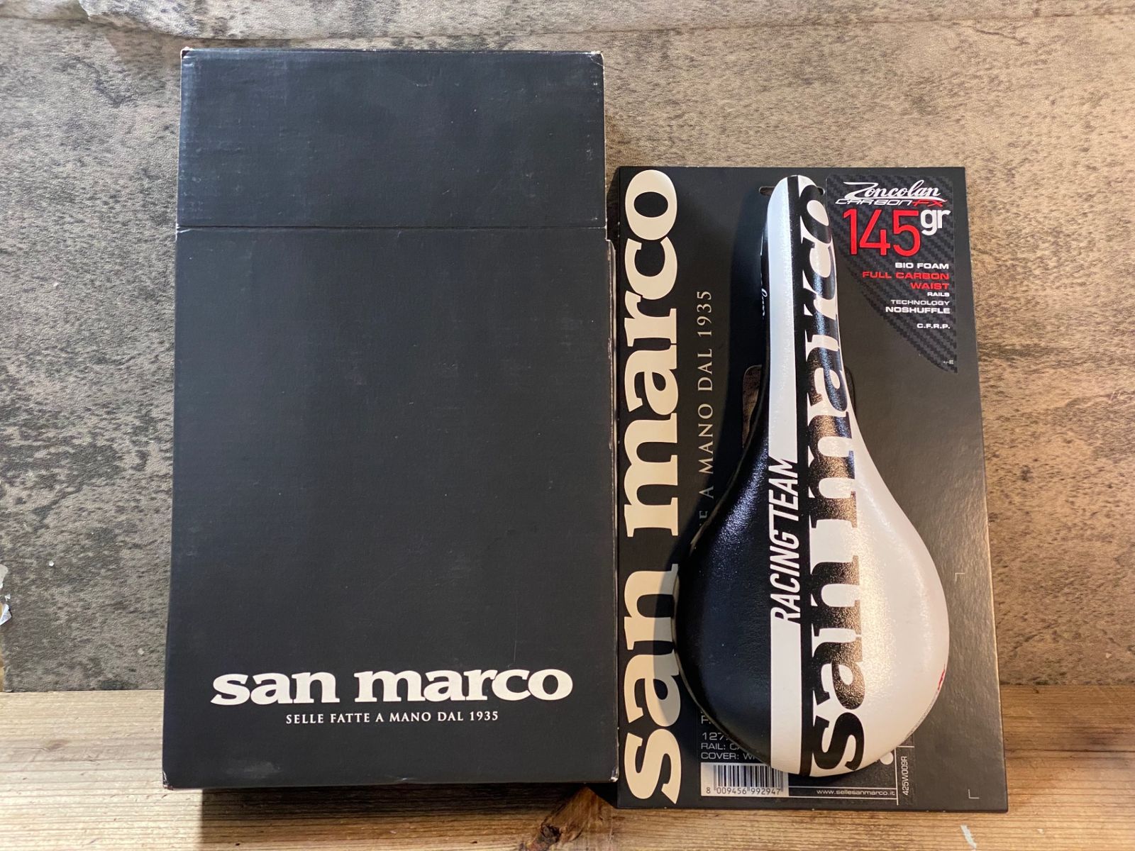 JR 321 サンマルコ san marco Zoncolan CARBON FX RACING TEAM サドル 白黒 127 mm レール