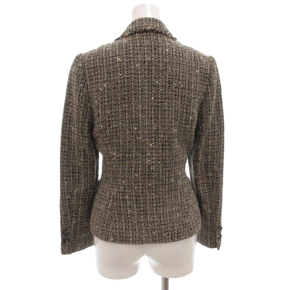 【未使用】miss ashida ミスアシダ ツイードテーラードジャケット ミス アシダ miss ashida ツイードテーラードジャケット ウール 総裏地