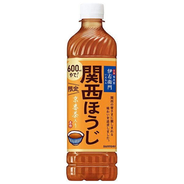 サントリー 伊右衛門(いえもん) 関西ほうじ (地域限定) 【手売り用】 600mlペットボトル&times;24本入| 送料無料 茶飲料 ほうじ茶