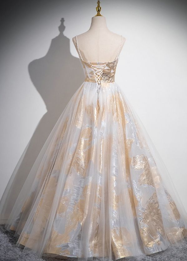 ドレス プリンセスライン ゴールド キャミソール 袖なし ロングドレス ウェディングドレス 結婚式 二次会 花嫁 前撮り 演奏会 発表会 ステージ衣装 ウエディングドレス パーティードレス ブライダル