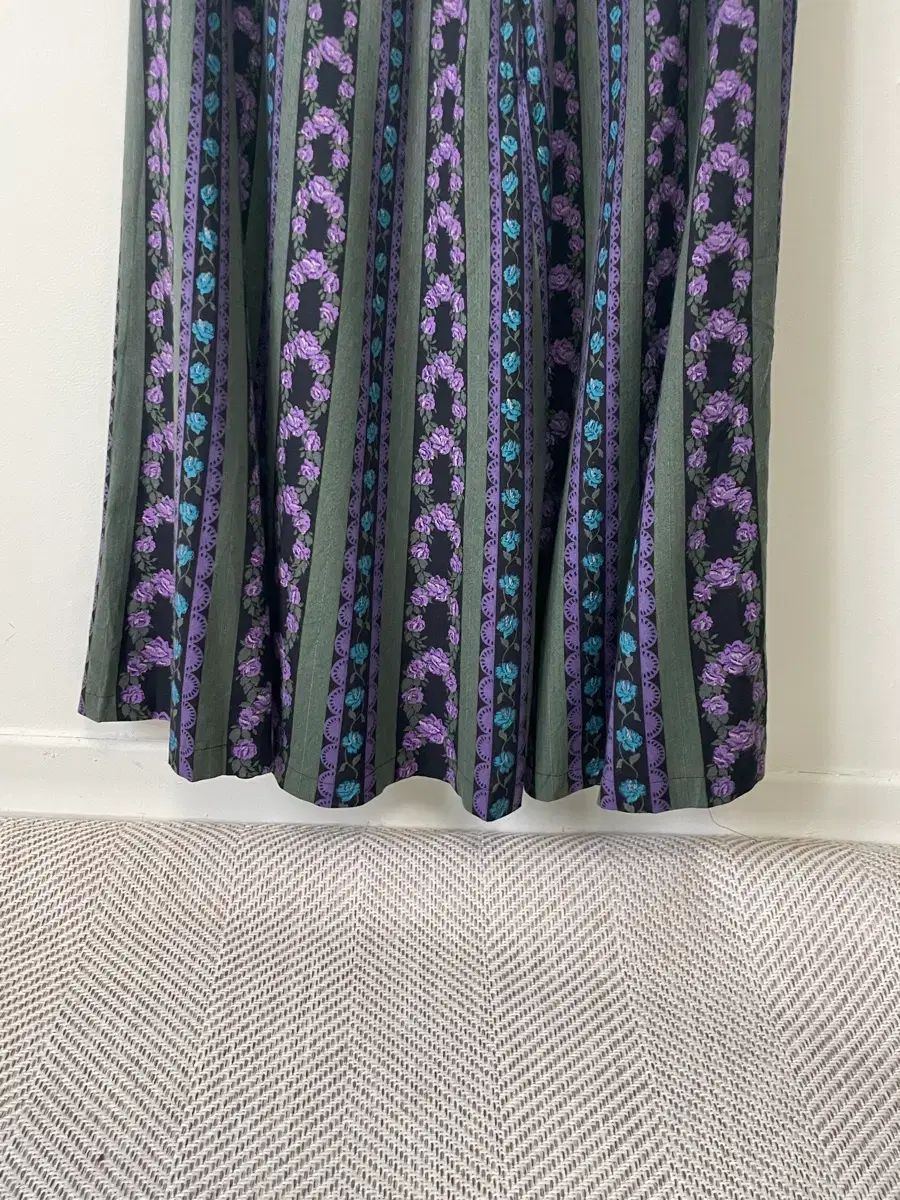 ヴィンテージ ボヘミアン フラワー スカート J 03550