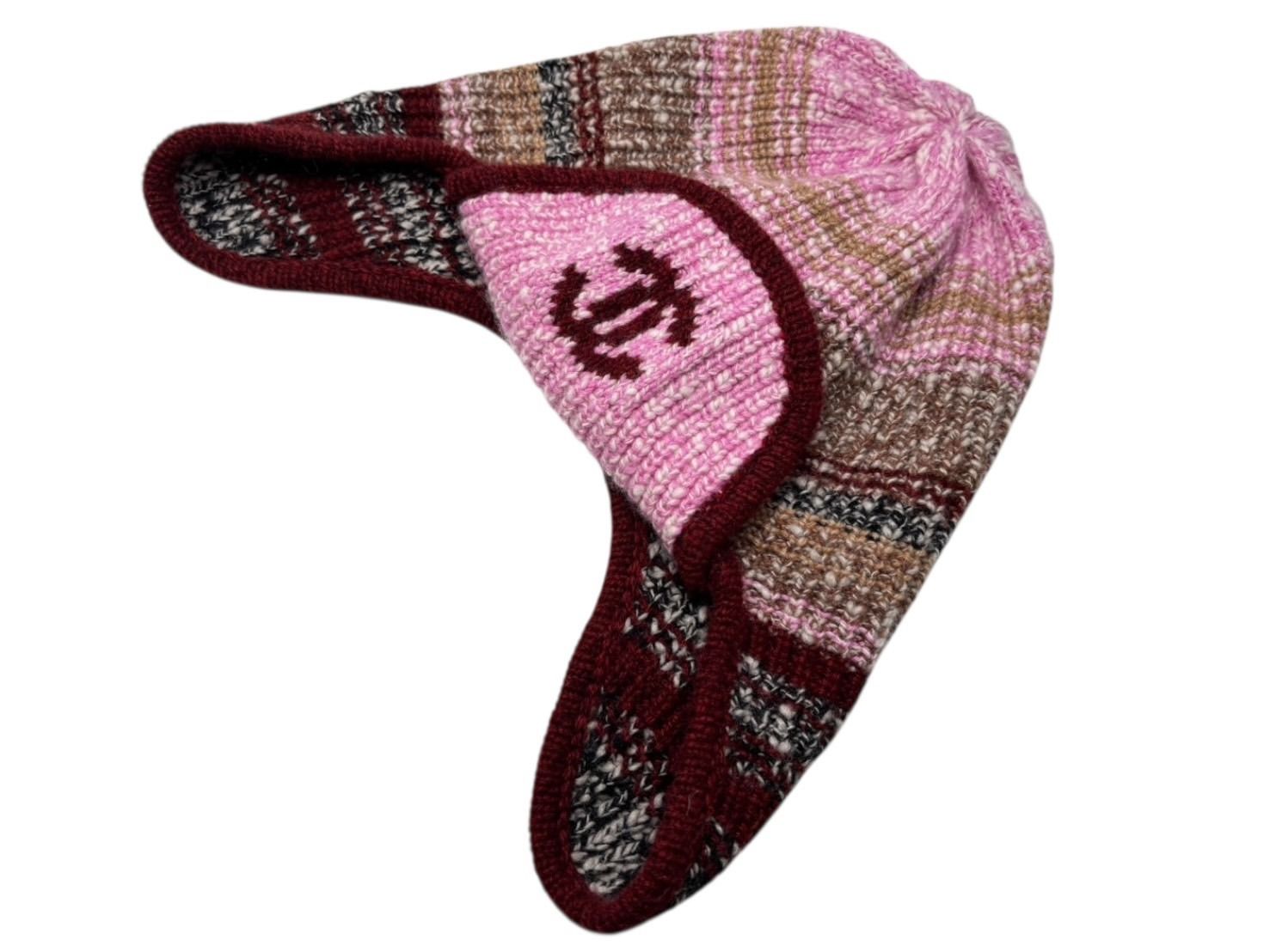  CHANEL シャネル ココネージュ フライトキャップ AAA 448 ココマーク カシミヤ ウール マルチ 4 b 009944 その他 帽子