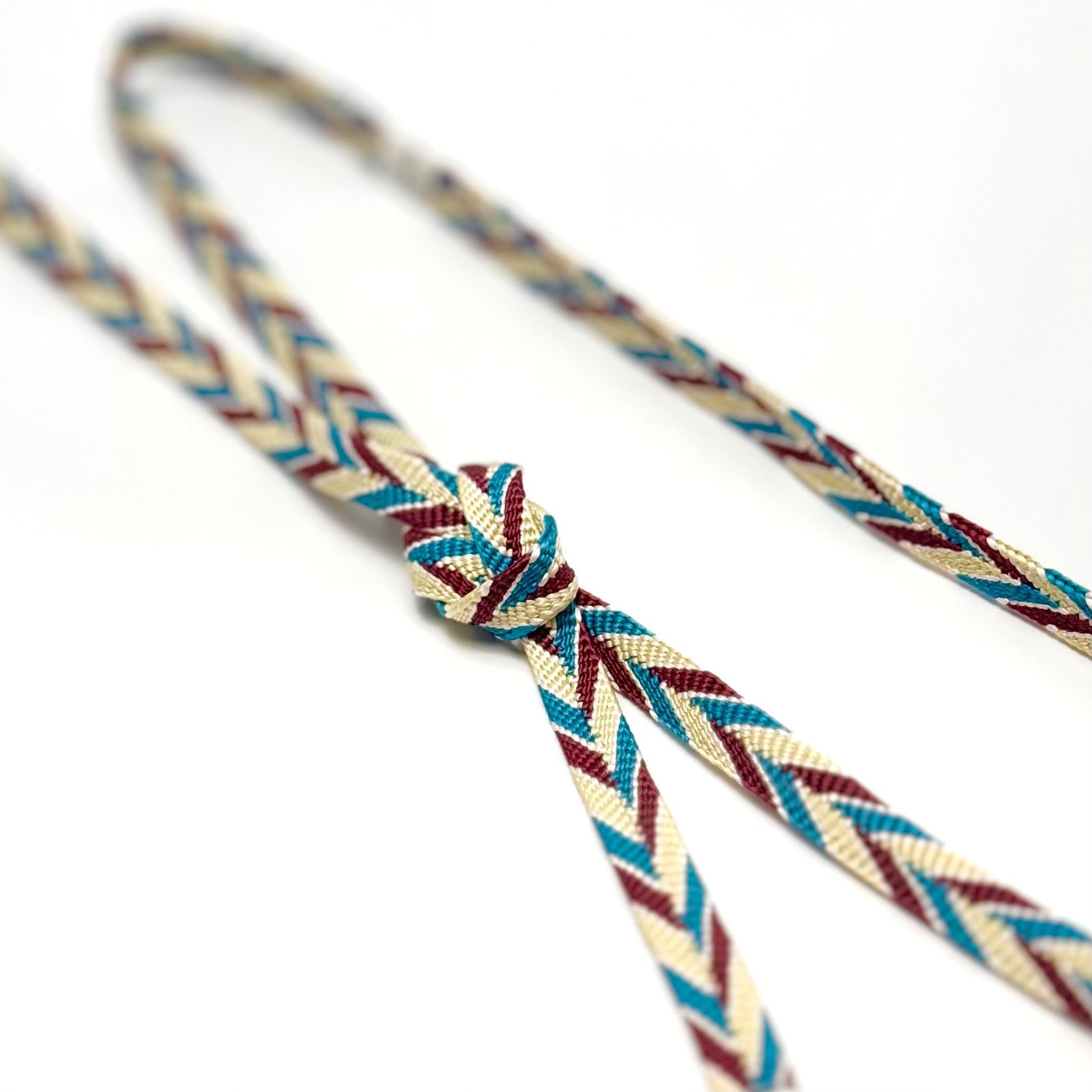 帯締め 渡敬 笹浪組 三色 木ノ葉 より房 0285