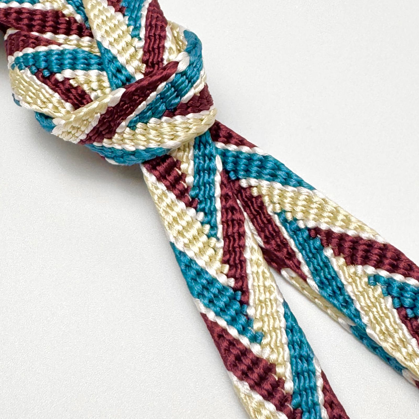  帯締め 渡敬 笹浪組 三色 木ノ葉 より房 0285 帯締め 帯留め 帯飾り