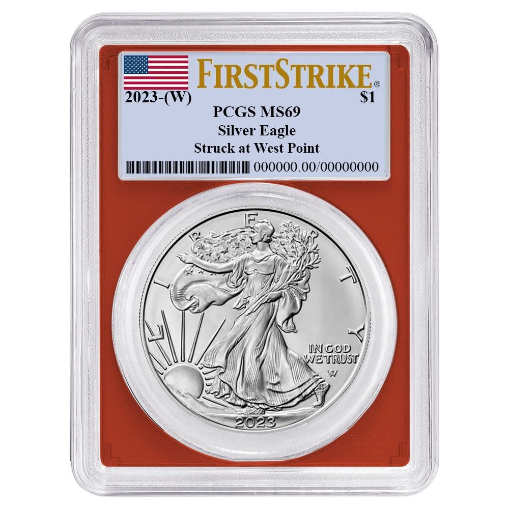 2023年 (W) 1ドル アメリカン シルバー イーグル 3枚セット PCGS MS69