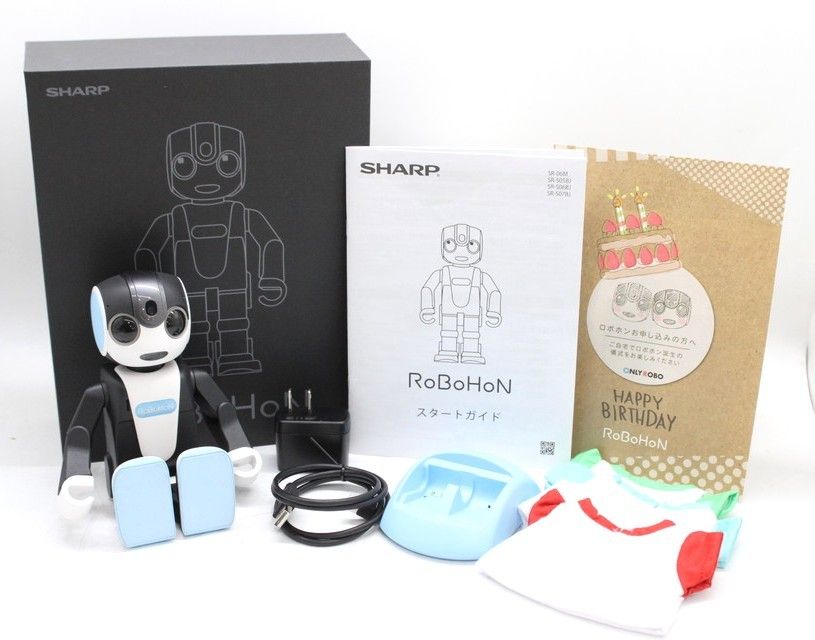 良品 シャープ ロボホン SR-06M-A ブルー Tシャツ付き モバイル型