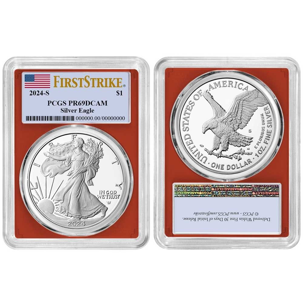2014-W PCGS PR70DCAM シルバーイーグル 2024-W プルーフ 1ドル アメリカン シルバー イーグル PCGS PR70DCAM