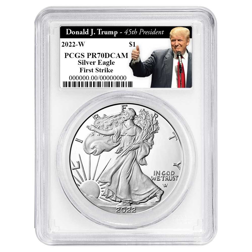 2022-W プルーフ 1ドル アメリカン シルバー イーグル PCGS PR70DCAM