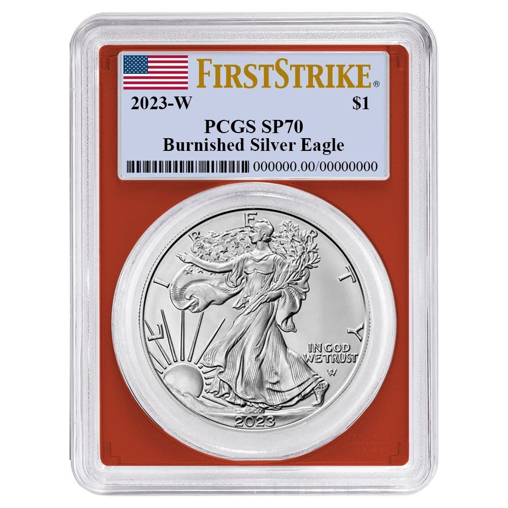 2023-W バーニッシュ仕上げ 1ドル アメリカン シルバー イーグル PCGS