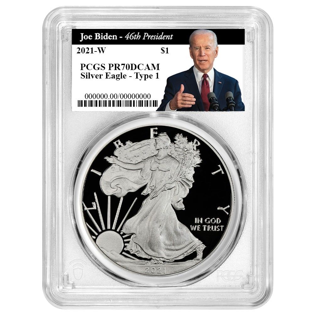 アメリカ　イーグル銀貨　２０１８年　PCGS PR70DCAM 2018-S $1 Silver Eagle, DCAM (Proof) Silver Eagles - PCGS CoinFacts