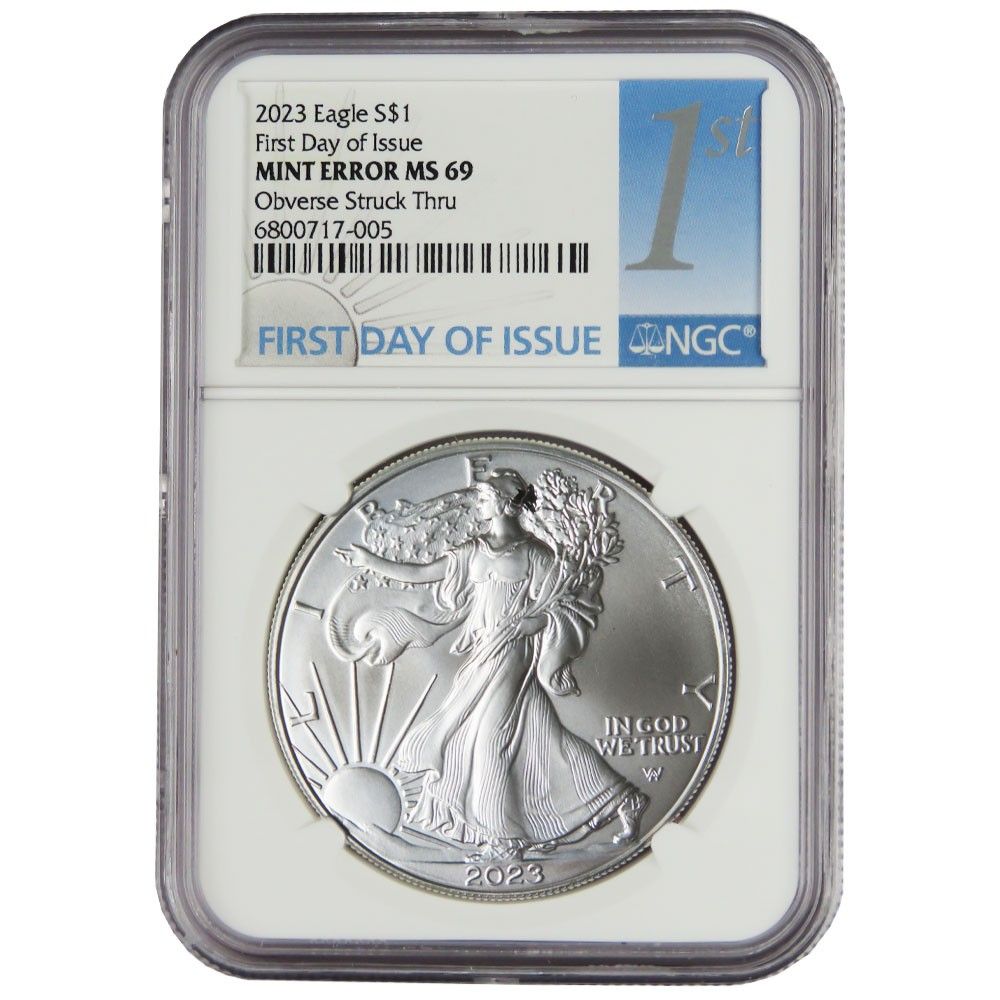 2023年 1ドル アメリカン シルバー イーグル NGC MS69 FDI ミント