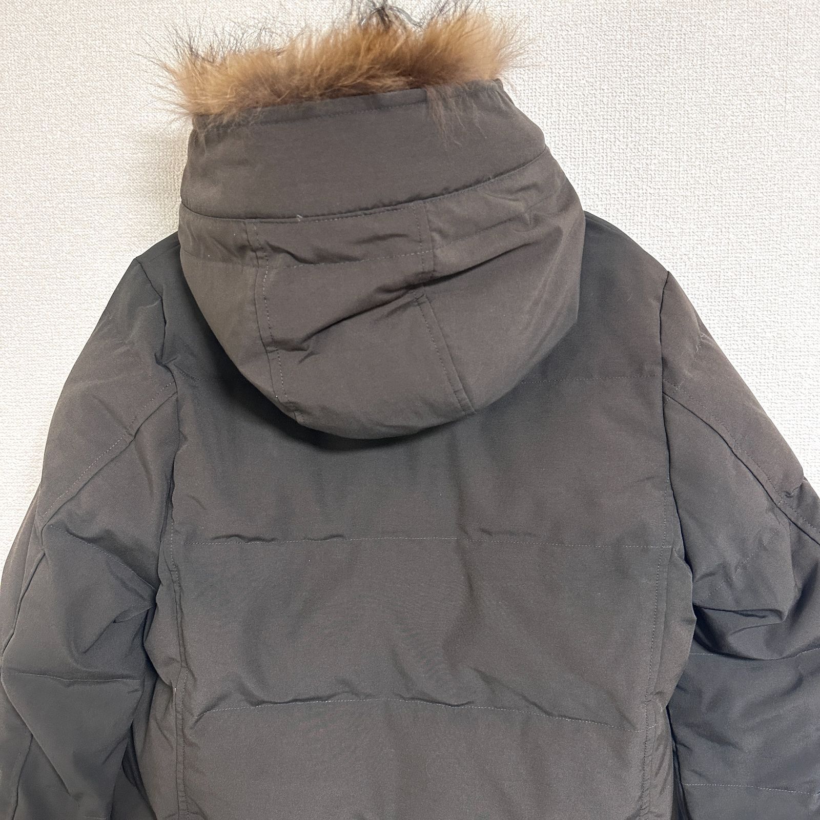 訳あり DANTON ラクーンファー付き フードダウンコート JD-8744