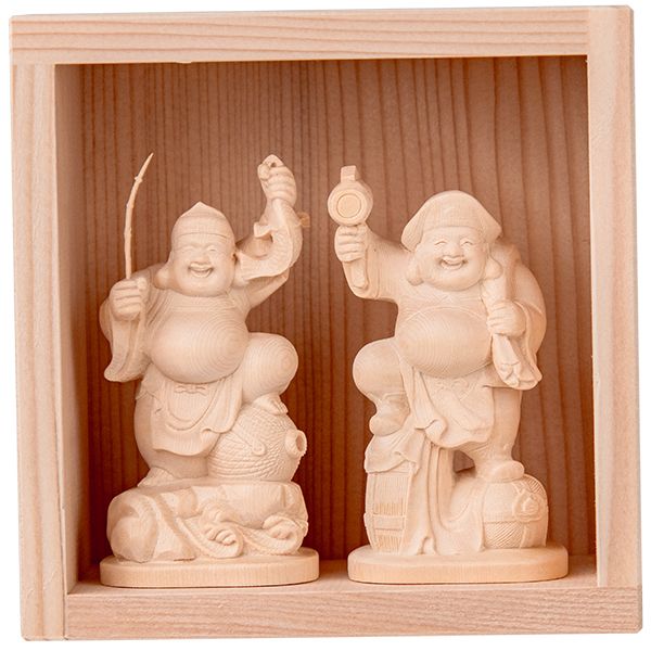 MORITA 定額山壽量院 祈祷開眼 大開運 枡入り恵比寿 大黒天 小 1体