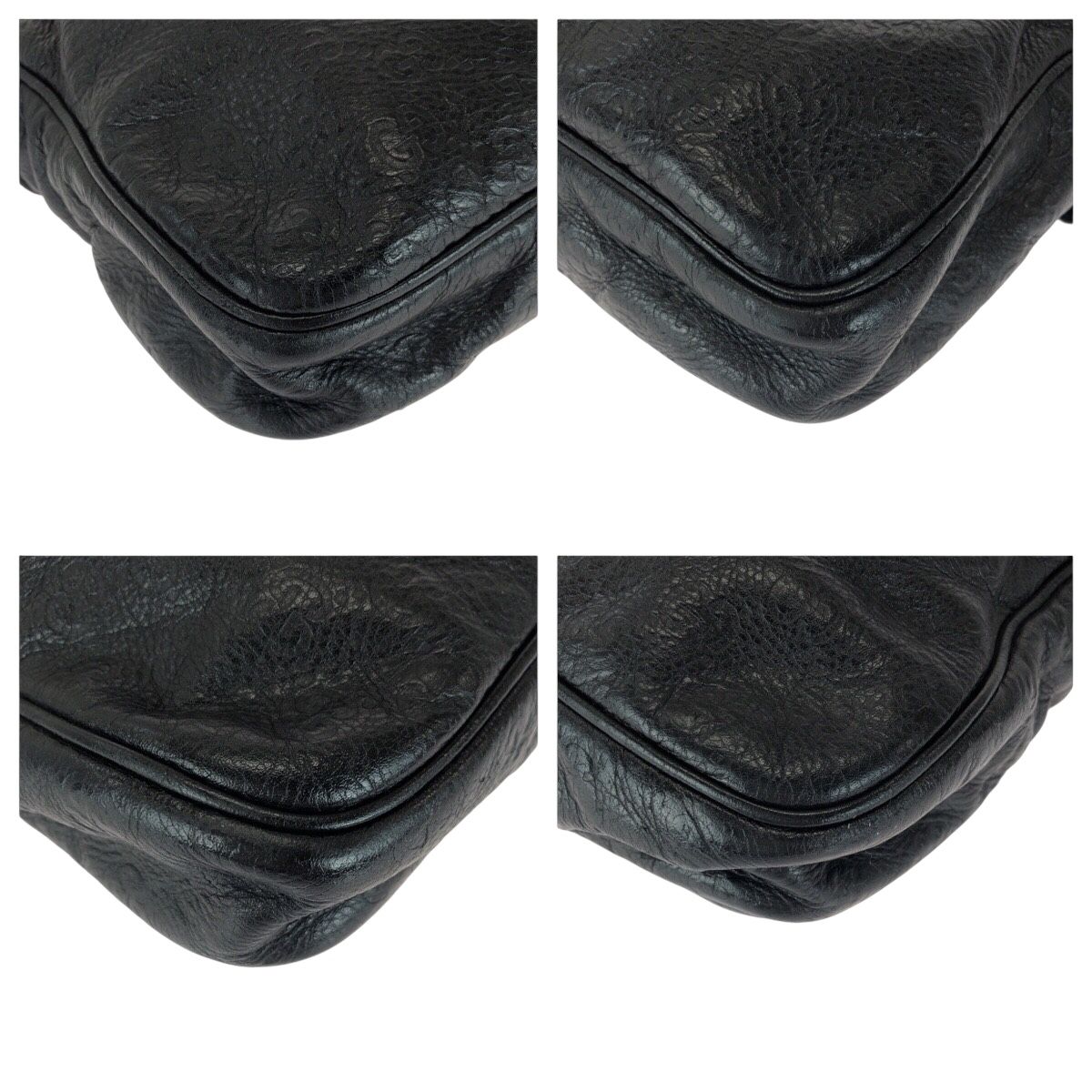 GUCCI グッチ グッチシマ ブラック 黒 レザー 201480 ビジネスバッグ