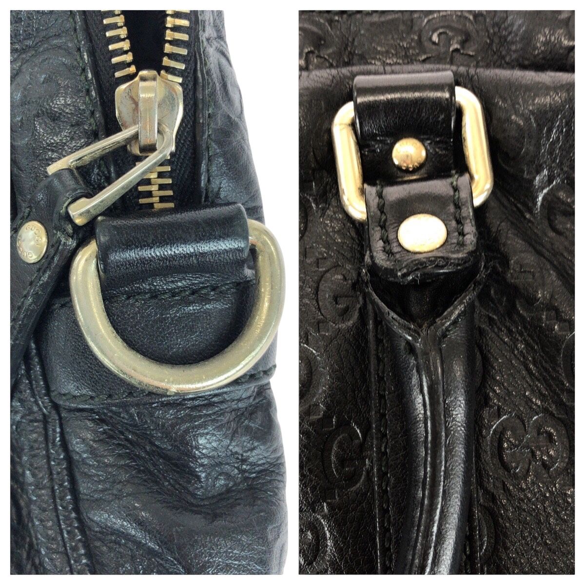 GUCCI グッチ グッチシマ ブラック 黒 レザー 201480 ビジネスバッグ