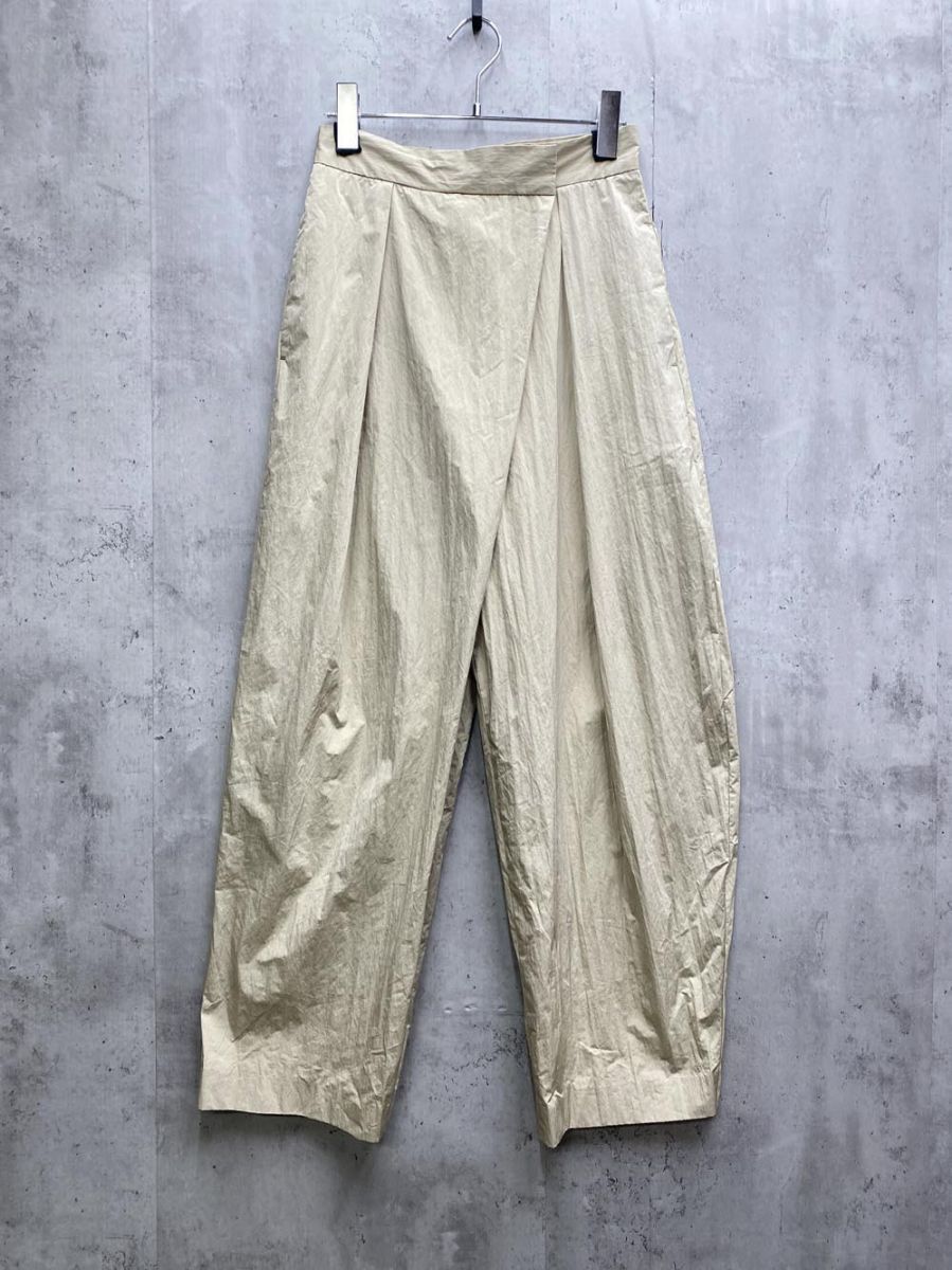 RIAM plage リアムプラージュ ナイロンWRAP パンツ size 36 アイボリー レディース