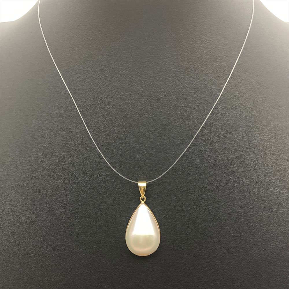 タサキ TASAKI マベパール ペンダントトップ K18YG 2.9g イエロー