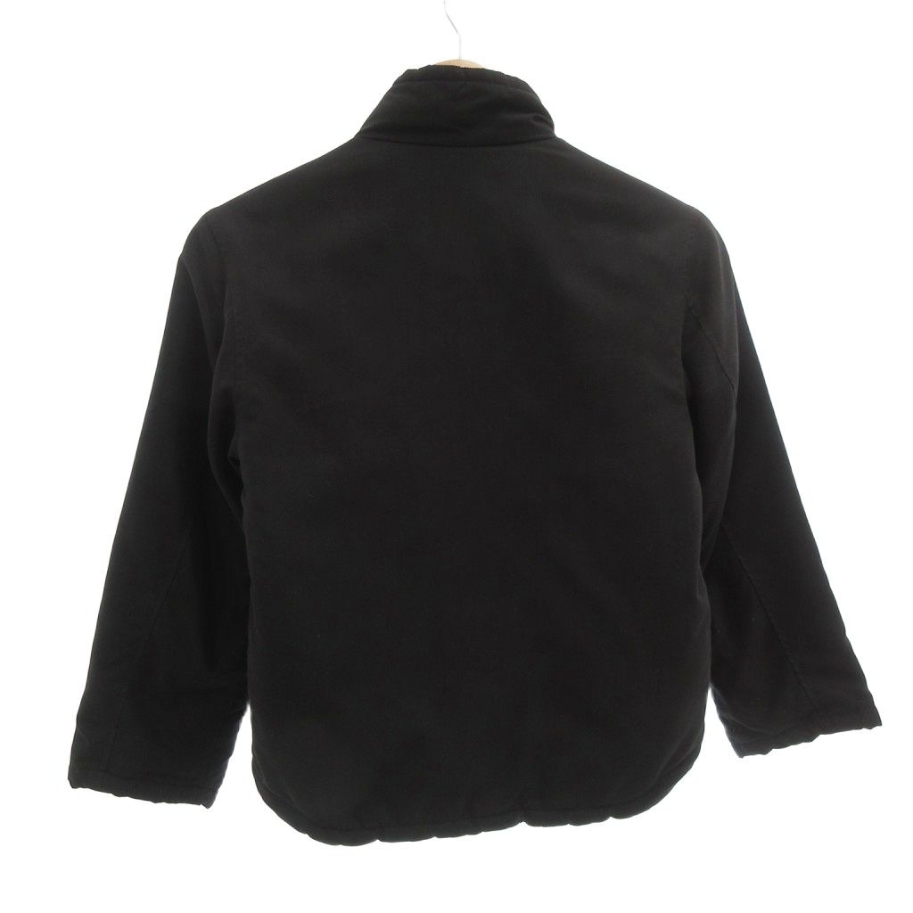 アニエスベー agnes b. 中綿ジャケット ブルゾン XXS ジップアップ 黒