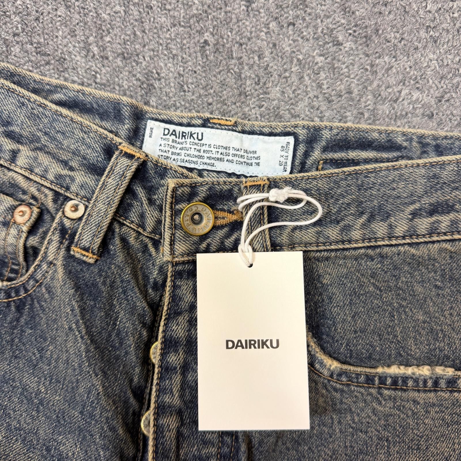 参考上代82500円 未使用 DAIRIKU 25SS FLOWER Patch Work Denim Pants