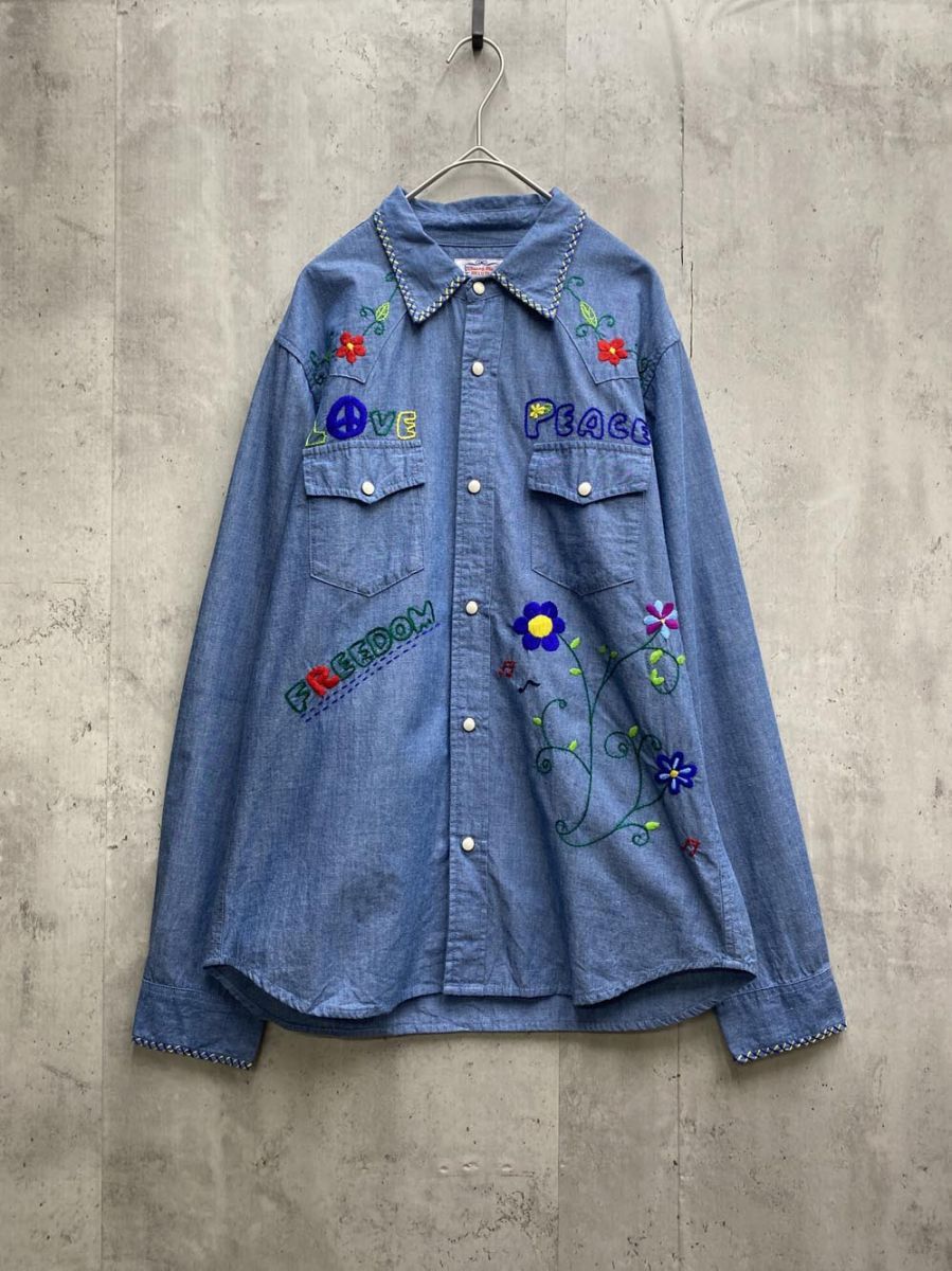 GAIJIN MADE ガイジンメイド Chiang Mai DELUXE 花柄 LOVE&PEACE 刺繍