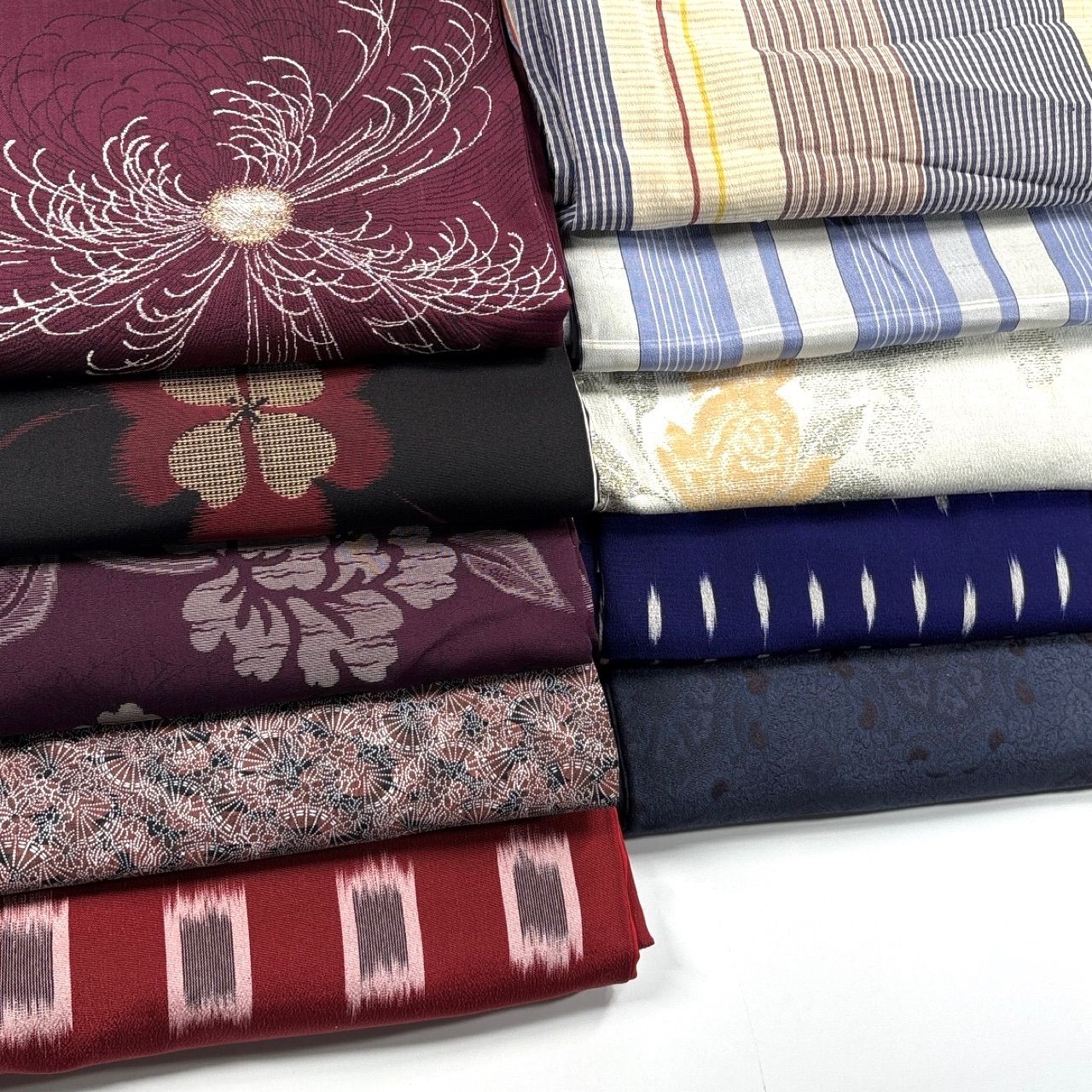 アンティーク 10枚 正絹 着物まとめ売り 同梱購入歓迎 リメイク用