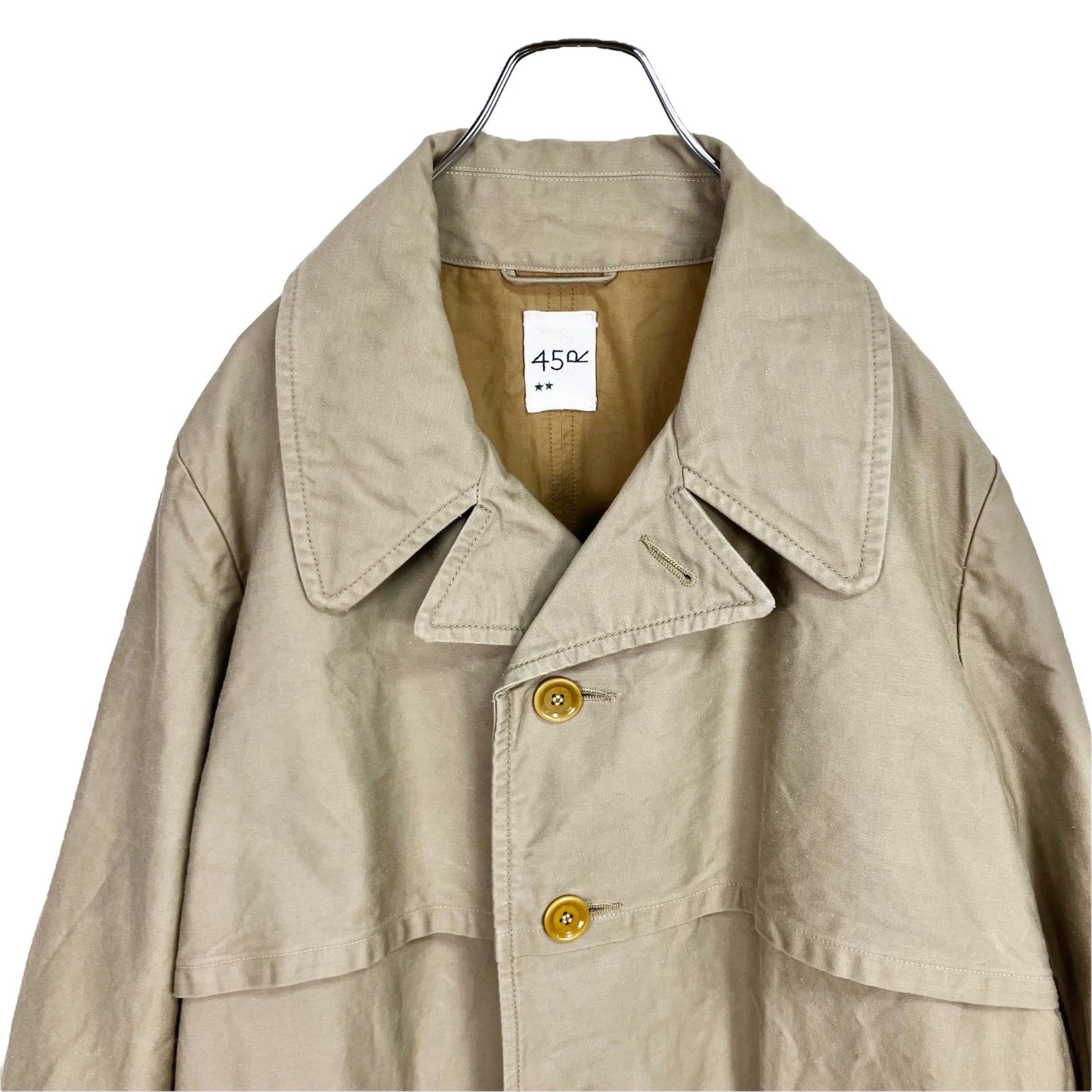 45R45rpm おこめサテンの908シングル Pコート 45R おこめサテンの908シングルPコート 2 ベージュ ピーコート