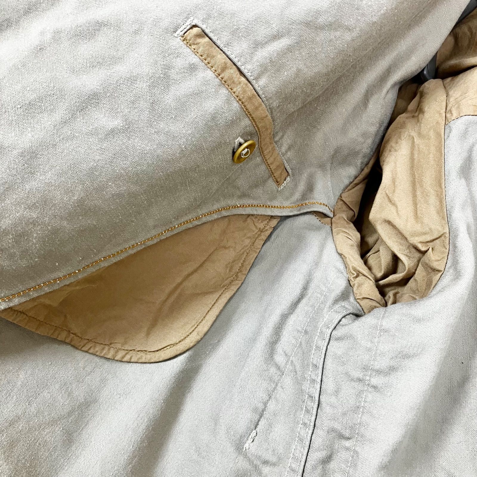 45R おこめサテンの908シングルPコート 2 ベージュ ピーコート