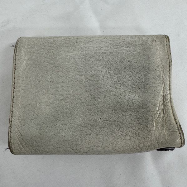 CHROME HEARTS クロムハーツ 3 FOLD 3フォールド レザー ウォレット ハートボタン