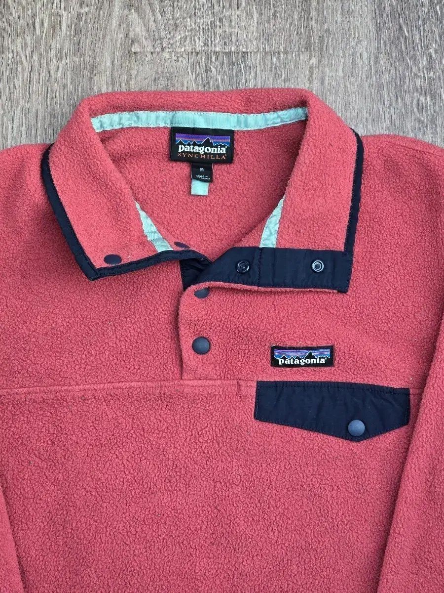 パタゴニア シンチラ スナップT ピンク ネイビー W M ライトウェイト