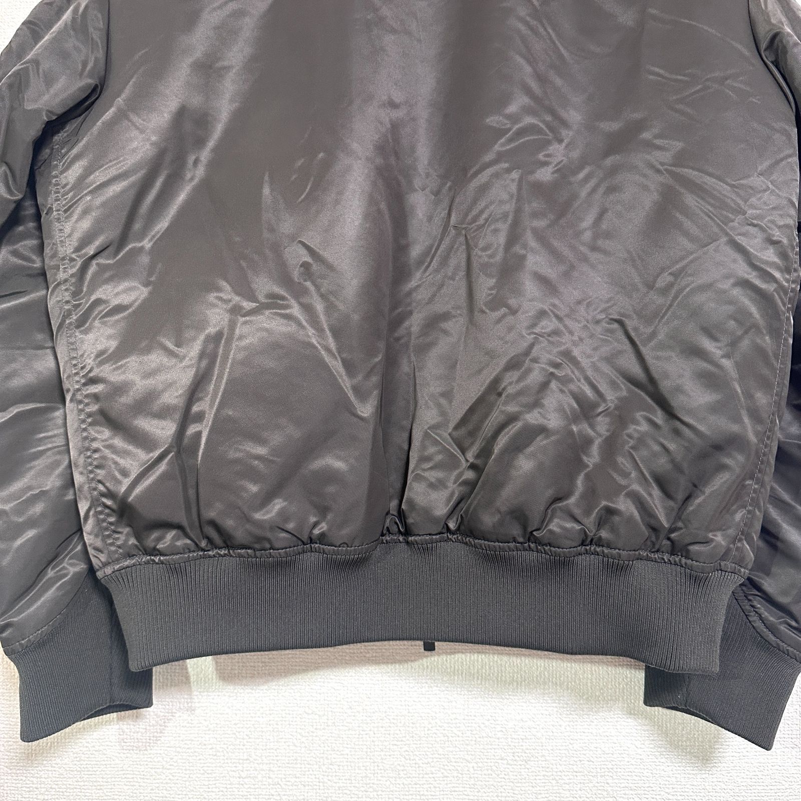 ユニクロ +J ハイブリッドダウンオーバーサイズMA-1ブルゾン M グレー