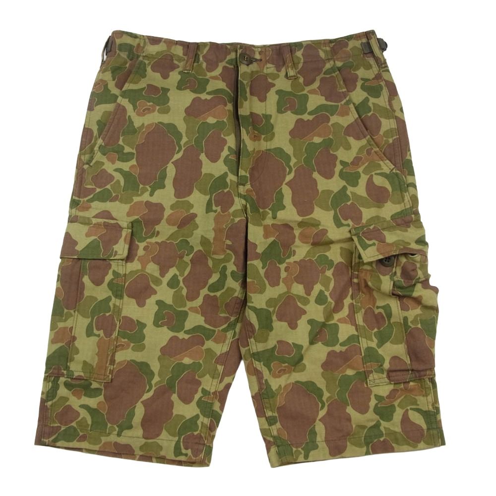 TOY S McCOY トイズマッコイ TROUSES CARGO COMBAT カモフラ カーゴショーツ ハーフパンツ ショートパンツ カーキ系 30