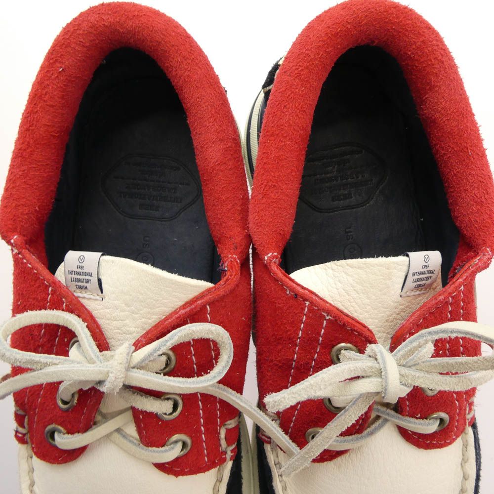 靴 VISVIM HOCKNEY 2 EYE FOLK VISVIM ビズビム HOCKNEY FOLK ホックニー レザー デッキシューズ