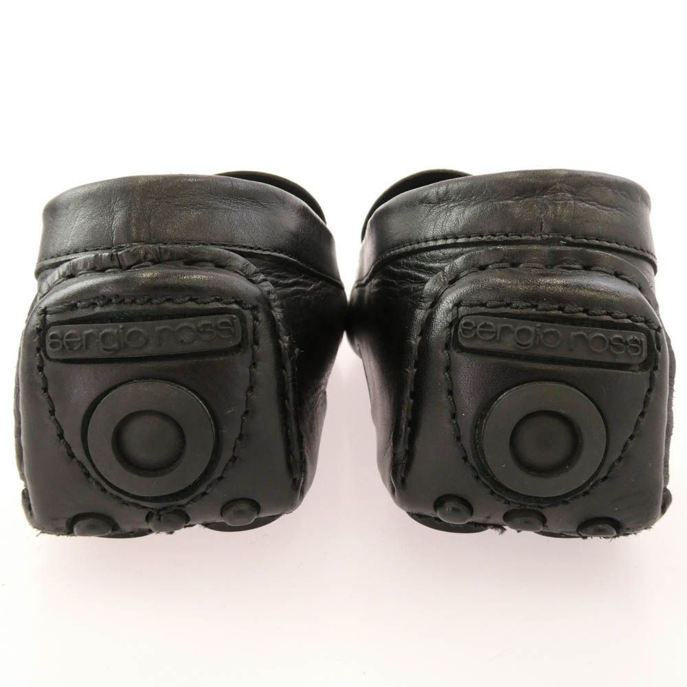 Sergio Rossi セルジオロッシ レザー ドライビングシューズ ブラック系