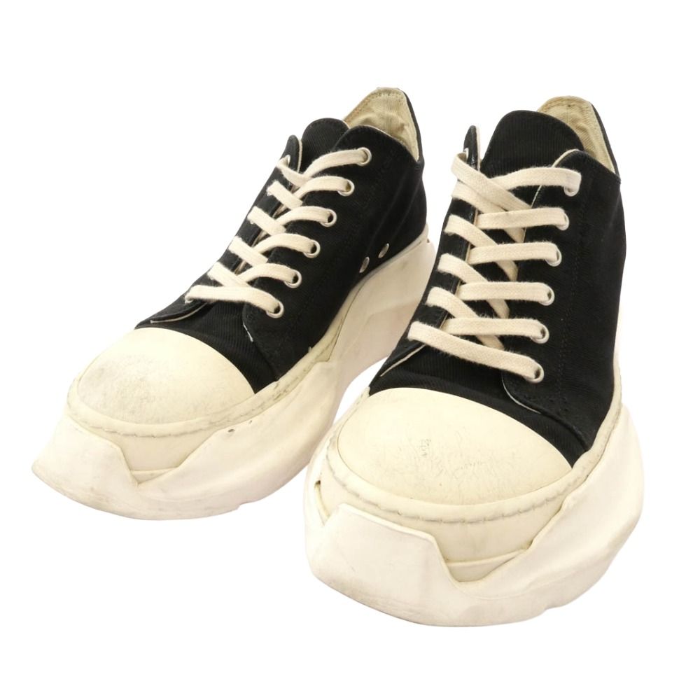Rick Owens リックオウエンス 37648 DRKSHDW ダークシャドウ Abstract Low アブストラクト ロー スニーカー ブラック系 39.5