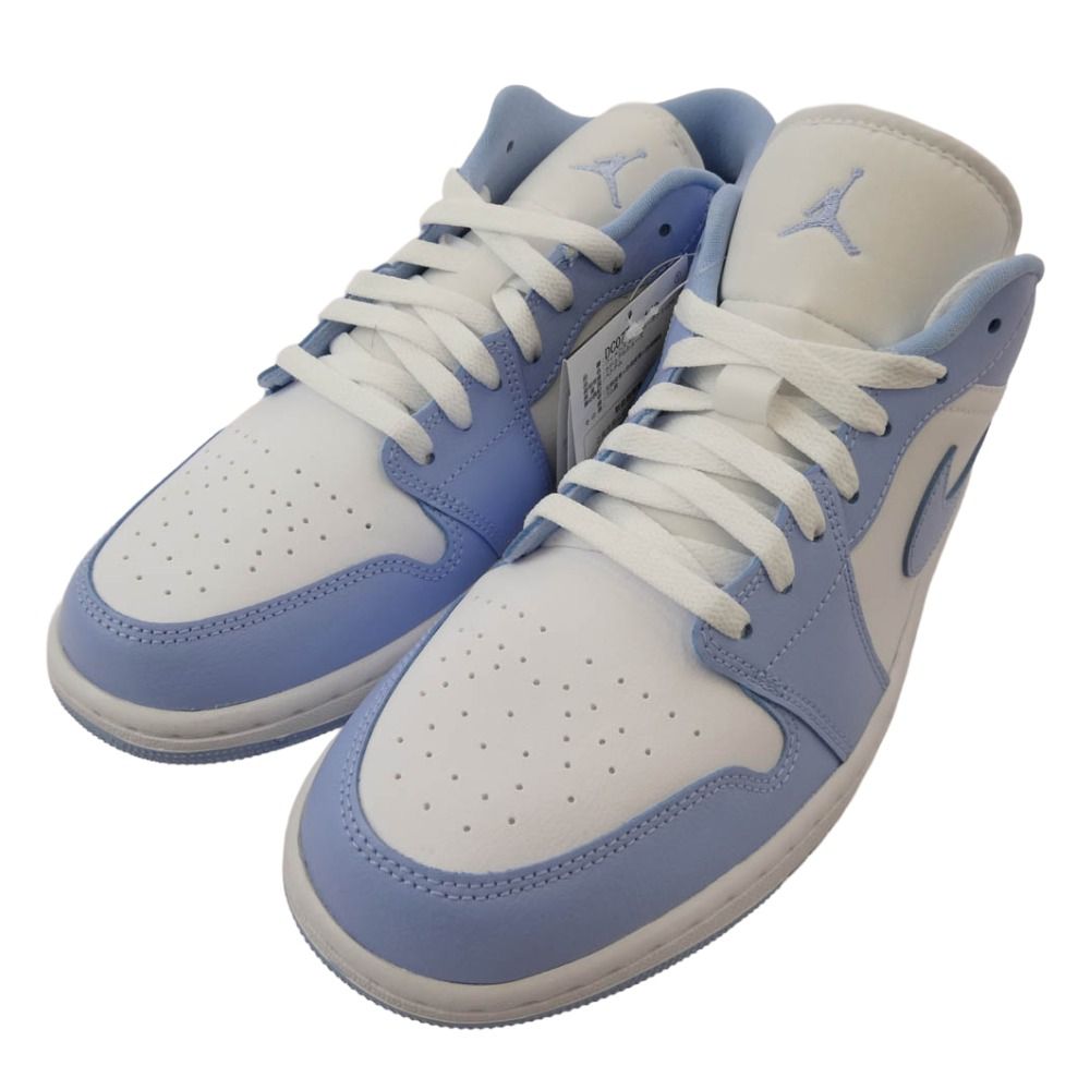 NIKE ナイキ DC 0774-142 WMNS AIR JORDAN 1 LOW WHITE ICE BLUE AJ ウィメンズ エアジョーダン ローカット スニーカー ライトブルー系 29 cm 上