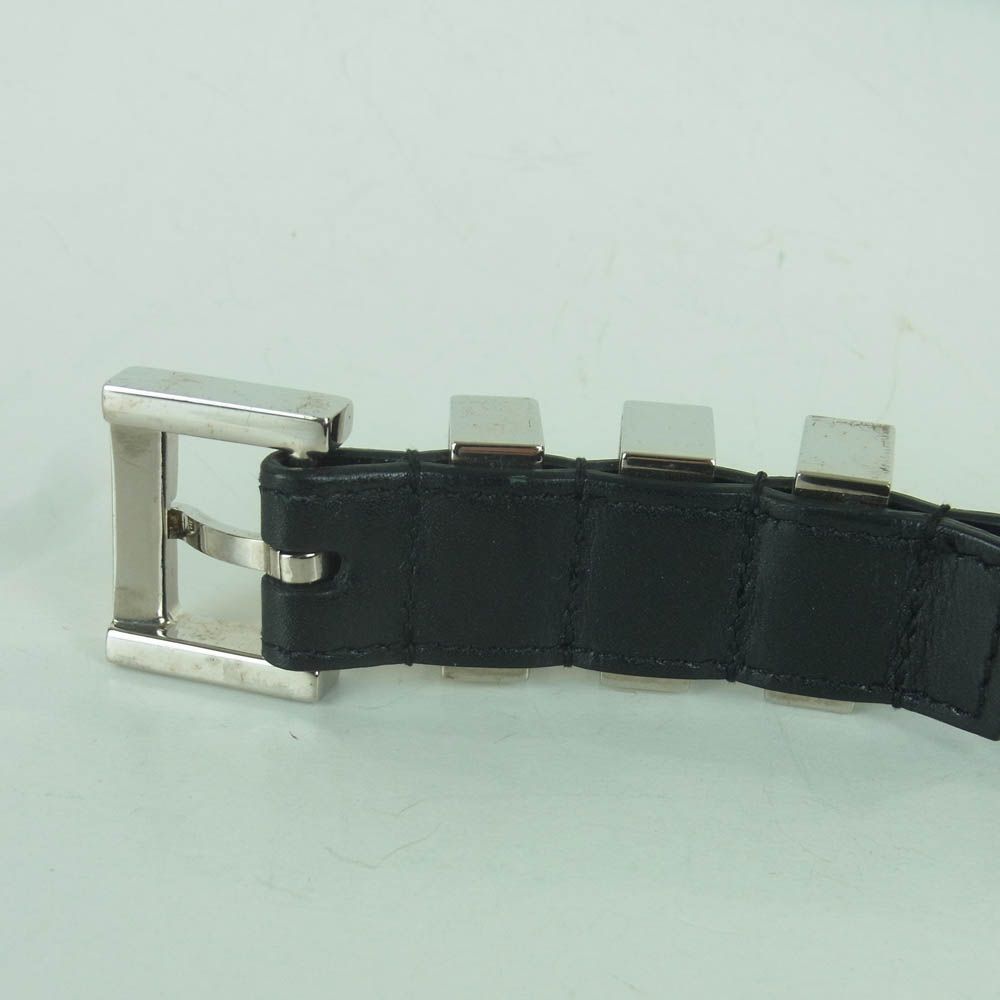 SAINT LAURENT サンローラン GRZ347357 3連バックル レザー ナロー