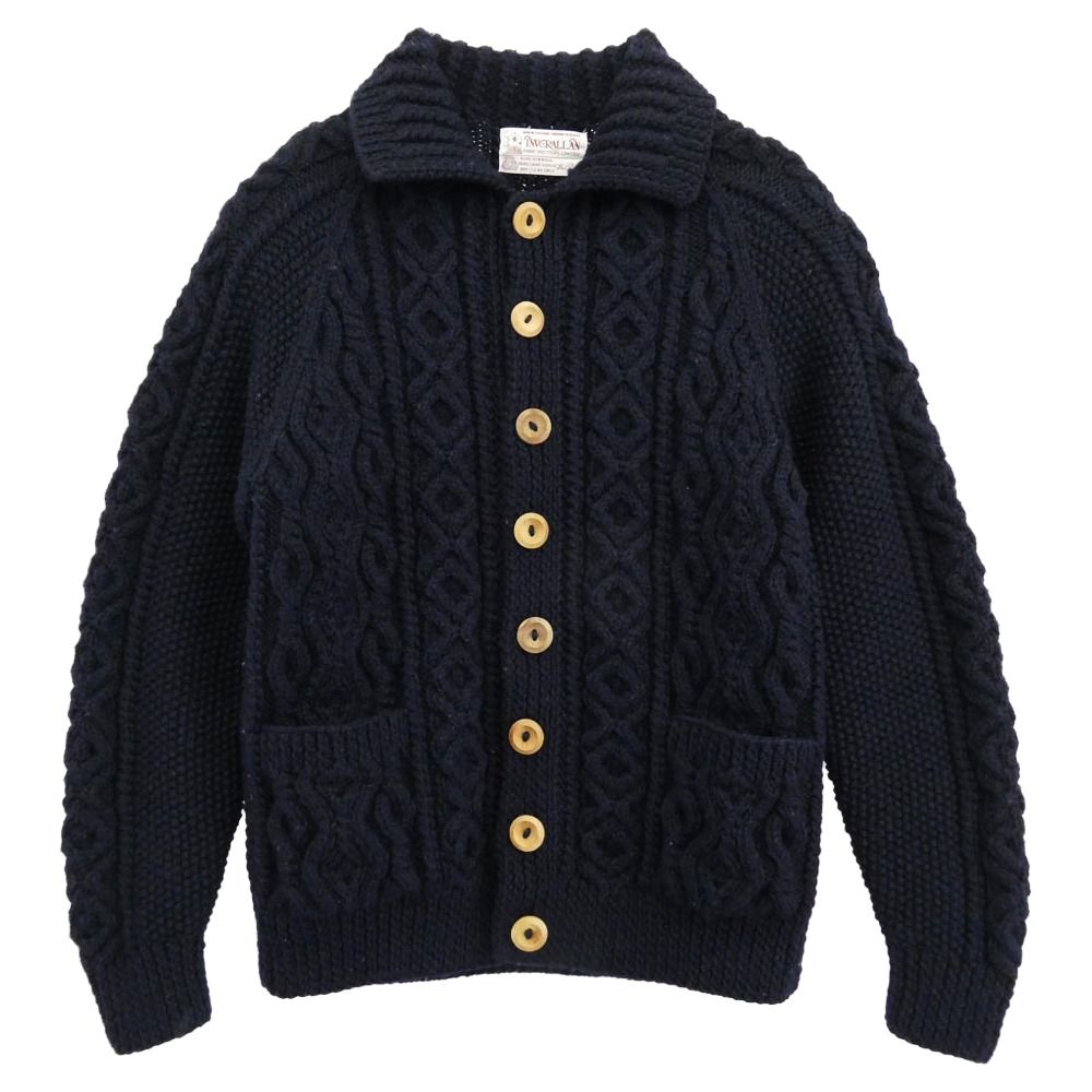 INVERALLAN / インバーアラン 3A ネイビー サイズ 34 茶タグ INVERALLAN インバーアラン 茶タグ 3A LUMBER CARDIGAN ランバー