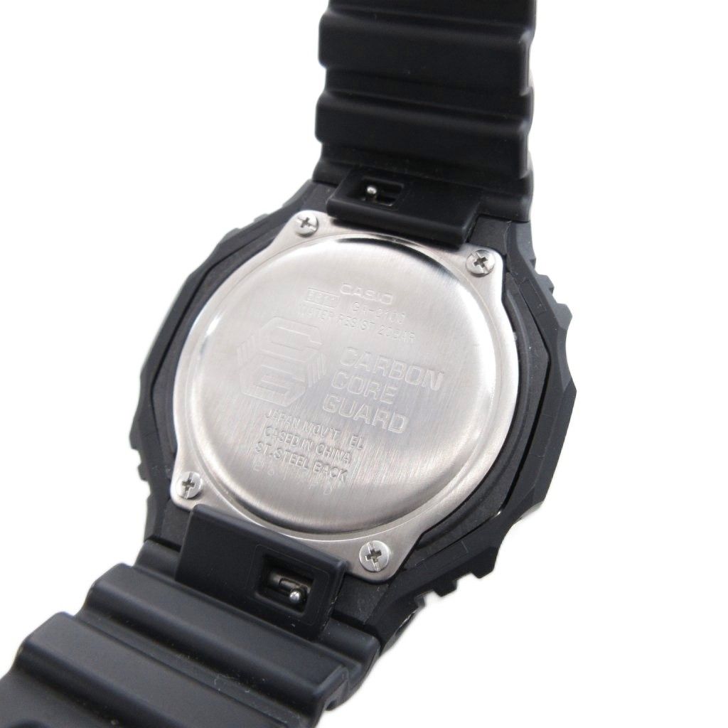 カシオジーショック CASIO G-SHOCK 腕時計 タフネスウオッチ クォーツ アナデジ ラバーバンド 黒 ブラック GA-2100-1 AJF UO