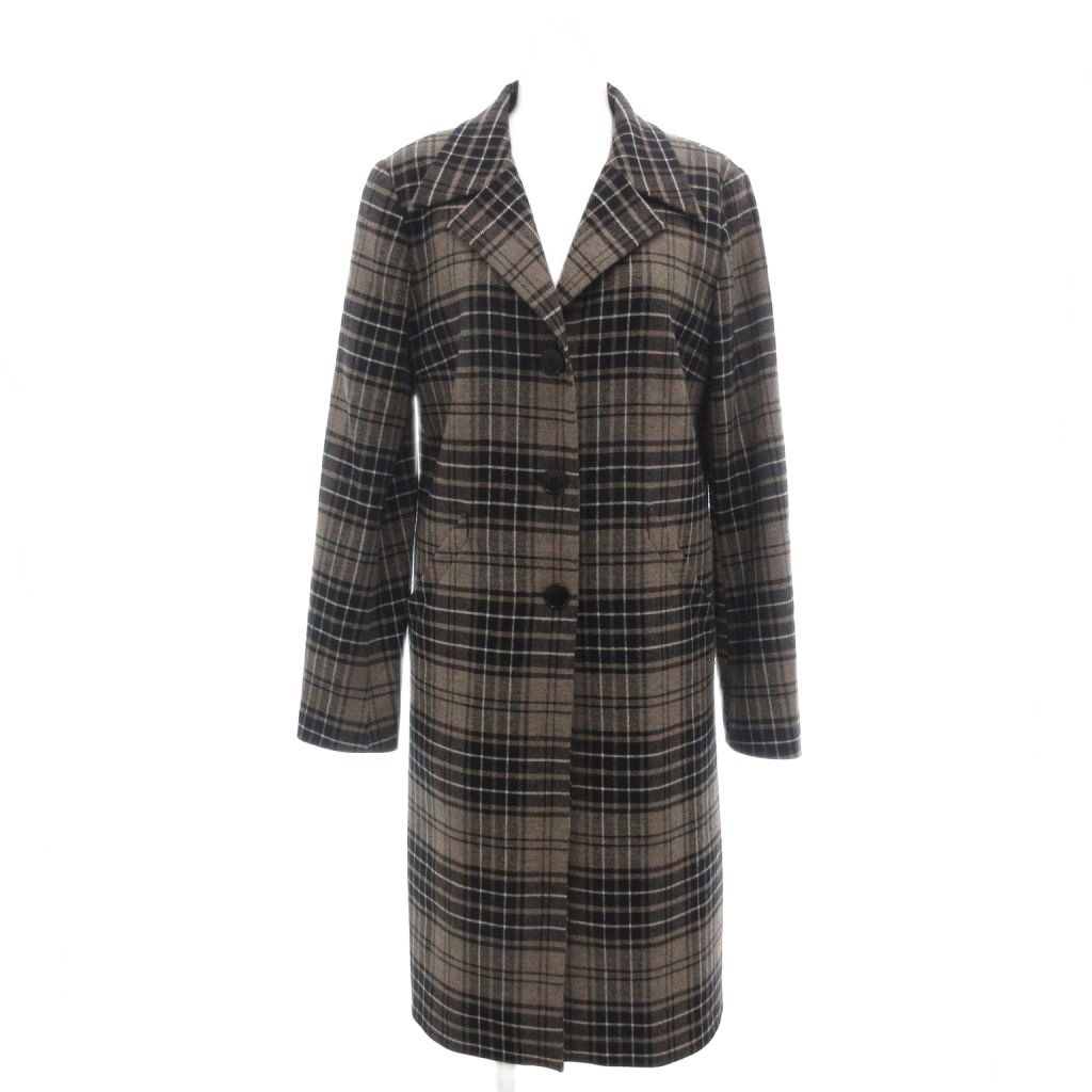 アニエスベー agnes b. チェスターコート 36 ベージュ系 ロング