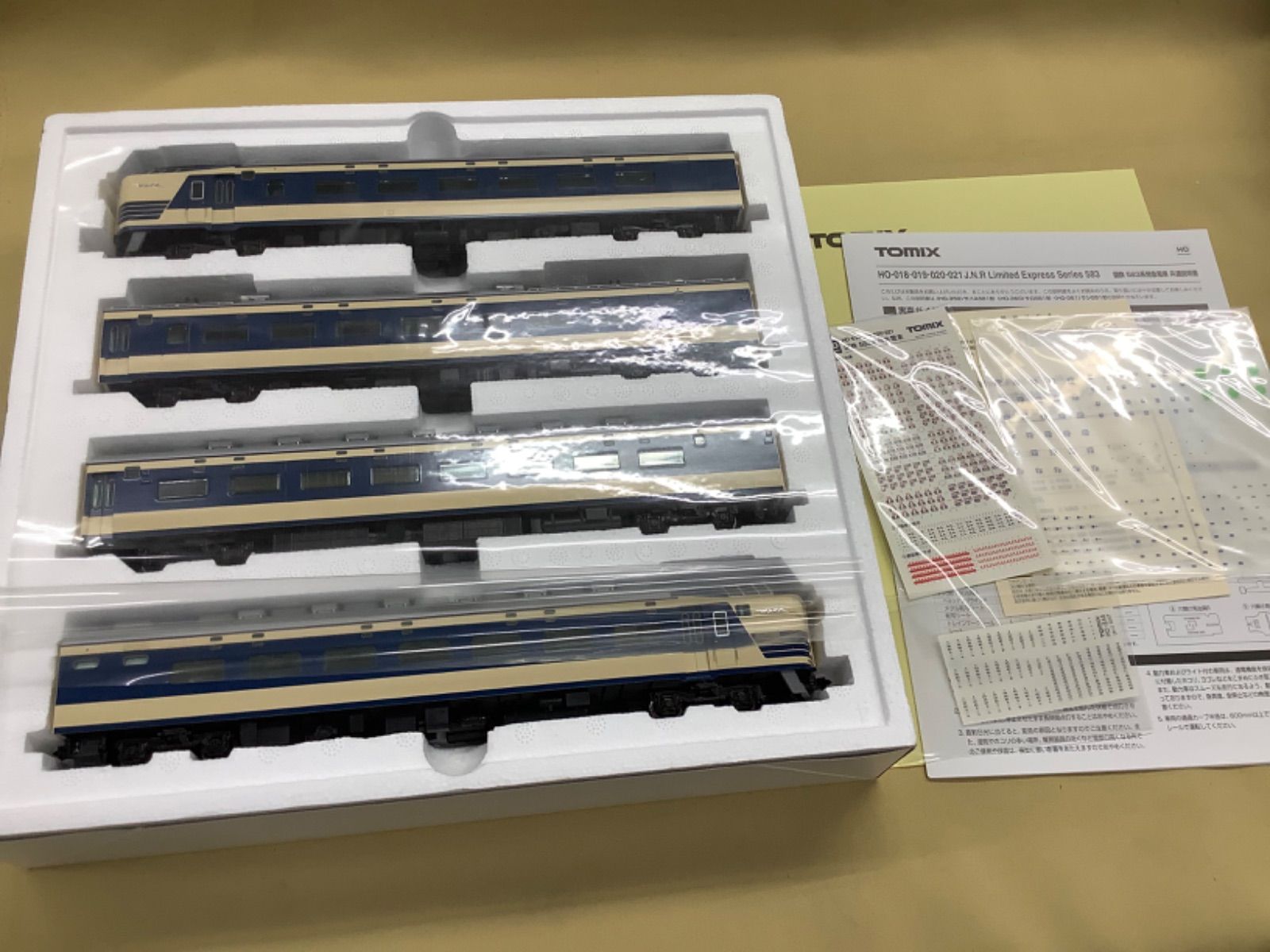 TOMIX HO-019 国鉄 583系特急電車（クハネ583）基本セット - メルカリ