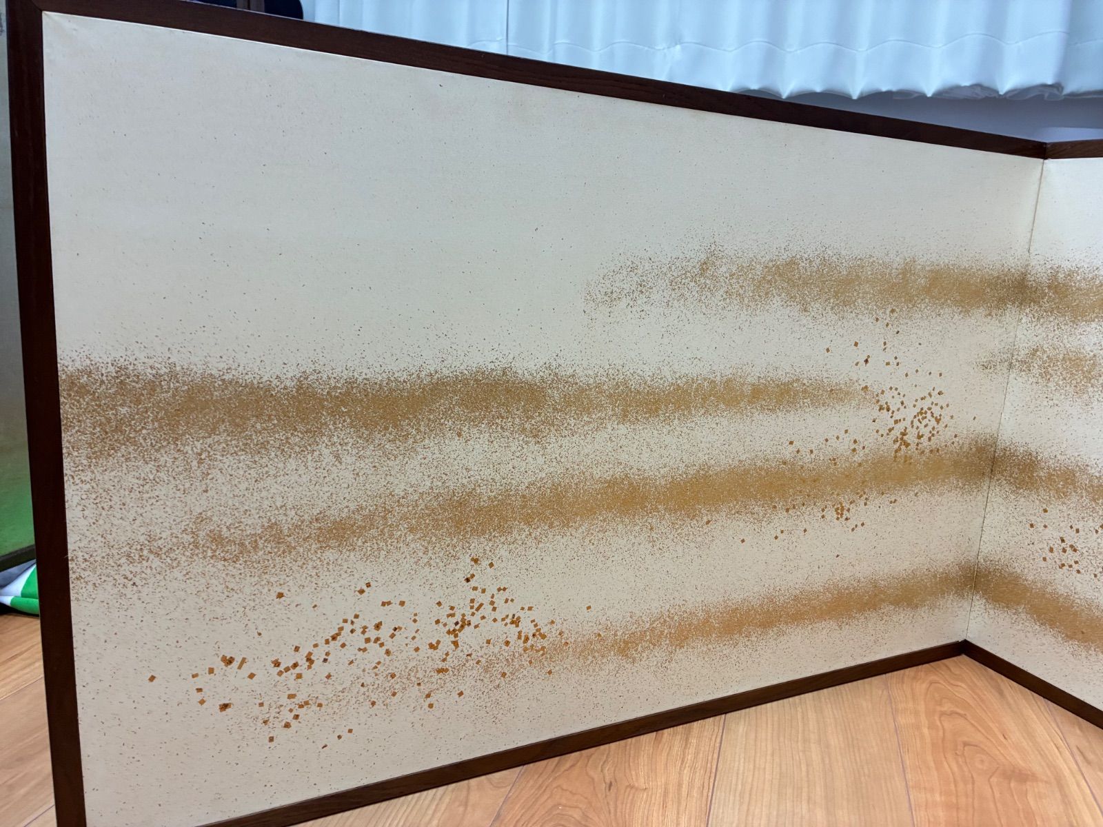 金彩 二曲屏風 飾り屏風 金粉 雛人形 五月人形 節句