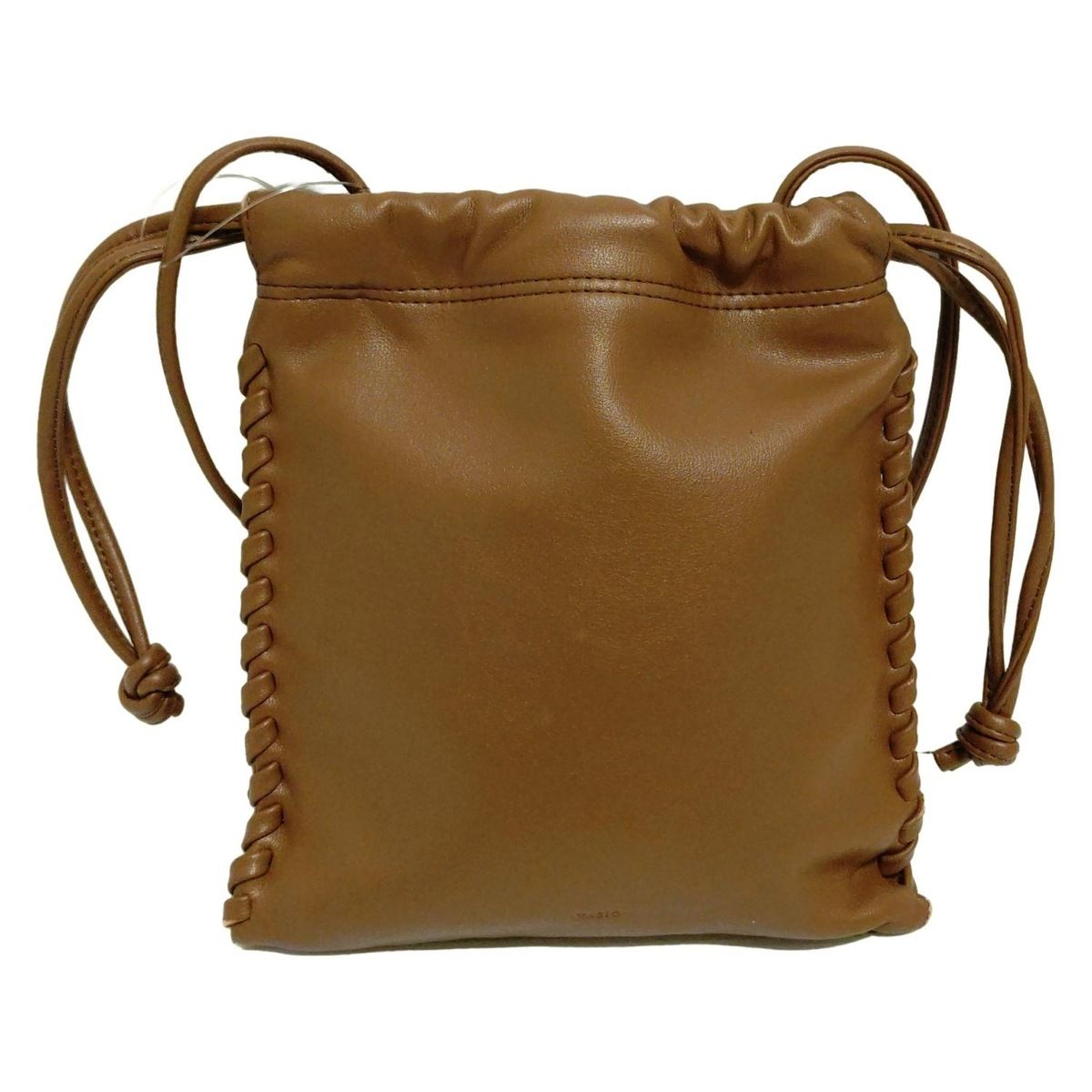 美品✨ VASIC club mini ショルダーバッグ ブラウン 巾着型 VASIC ブラウン 巾着型ショルダーバッグ VASIC ショルダーバッグ 巾着