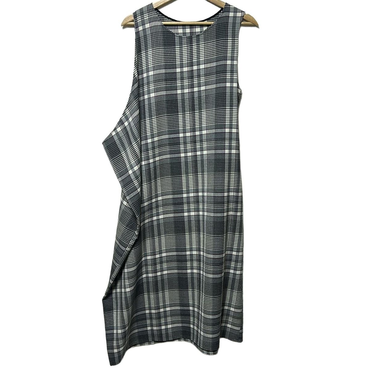  Y s ワイズ ワンピースセットアップ サイズ1 レディース - YC-D 06-801 黒×グレー×マルチ チェック柄 ワンピーススーツ上下 ビジネススーツ