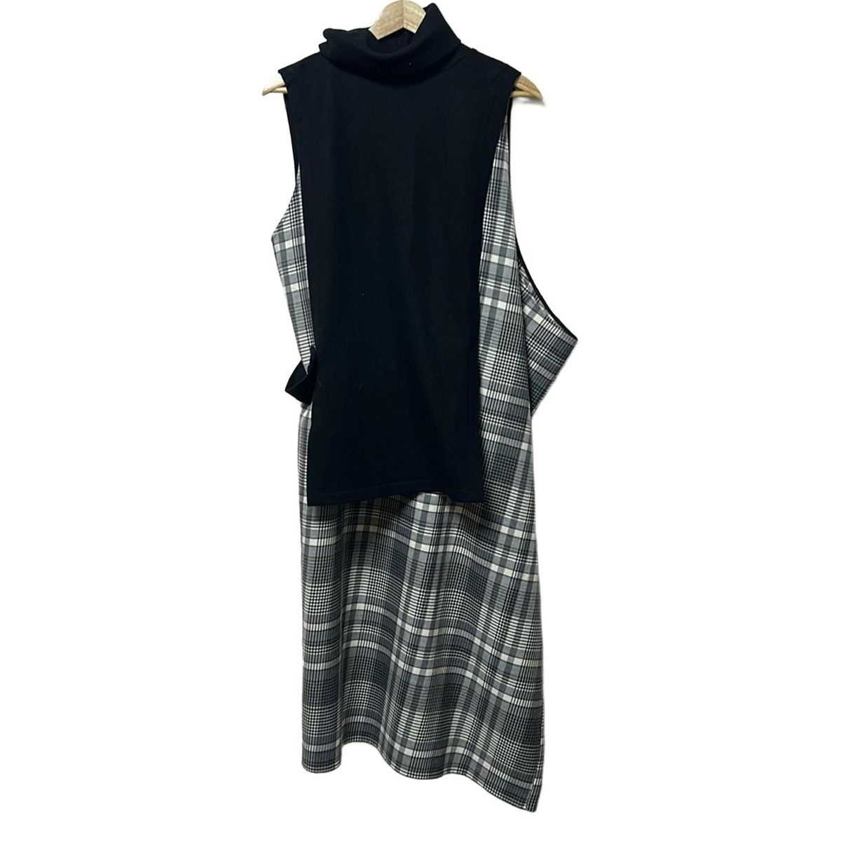 Y s ワイズ ワンピースセットアップ サイズ1 レディース - YC-D 06-801 黒×グレー×マルチ チェック柄