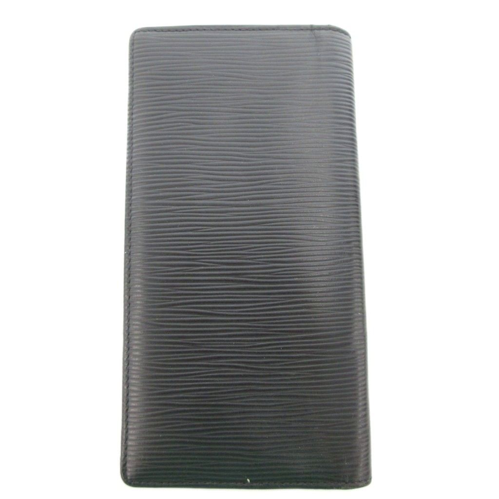 ルイヴィトン LOUIS VUITTON M 60622 エピ ポルトフォイユ ブラザ 長財布 二つ折り レザー 黒 UO