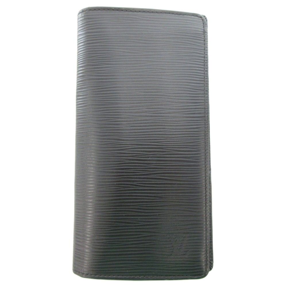 ルイヴィトン LOUIS VUITTON M 60622 エピ ポルトフォイユ ブラザ 長財布 二つ折り レザー 黒 UO